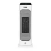 Calefactor cerámico eléctrico NOVEEN PTC2000 — 2000 W, termostato regulable, pantalla LED, temporizador, mando a distancia, blanco