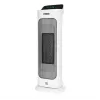 Calefactor cerámico eléctrico NOVEEN PTC2000 — 2000 W, termostato regulable, pantalla LED, temporizador, mando a distancia, blanco