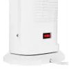 Calefactor cerámico eléctrico NOVEEN PTC2000 — 2000 W, termostato regulable, pantalla LED, temporizador, mando a distancia, blanco
