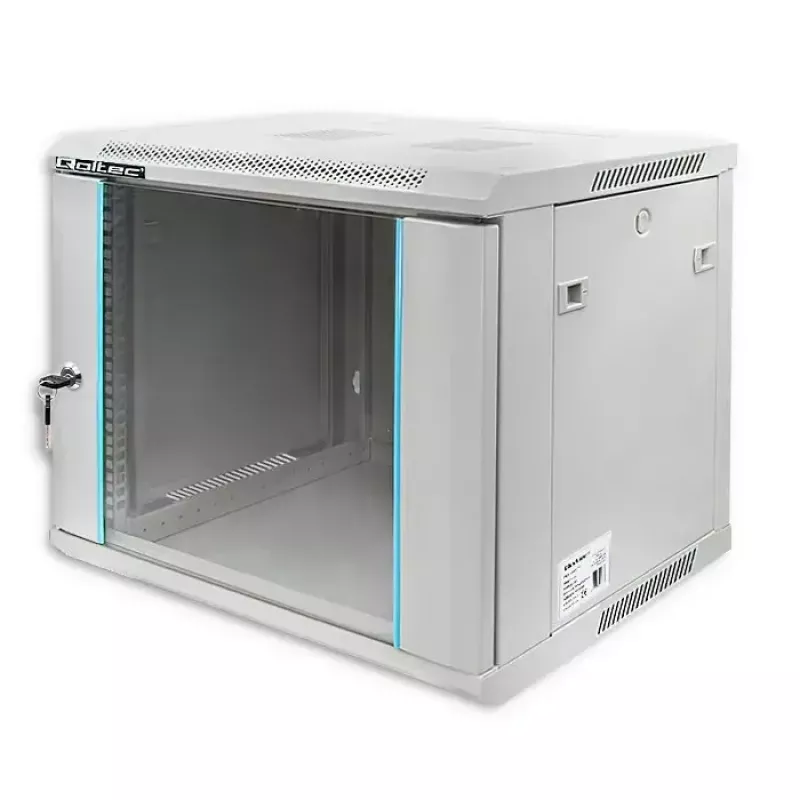 Armario rack 19 pulgadas QOLTEC 9U modelo 54484, dimensiones 600x500x450 mm
