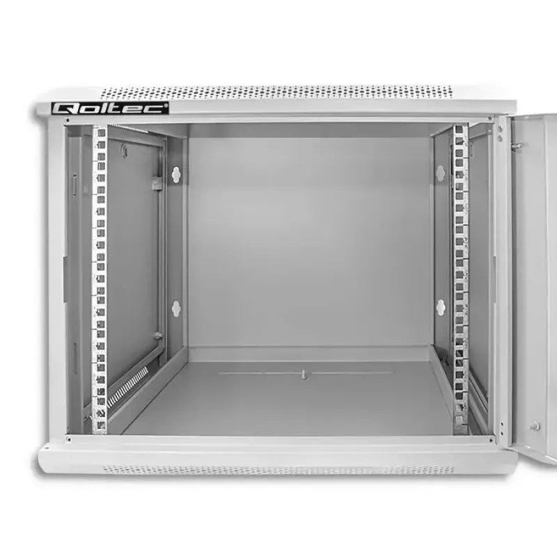 Armario rack 19 pulgadas QOLTEC 9U modelo 54484, dimensiones 600x500x450 mm