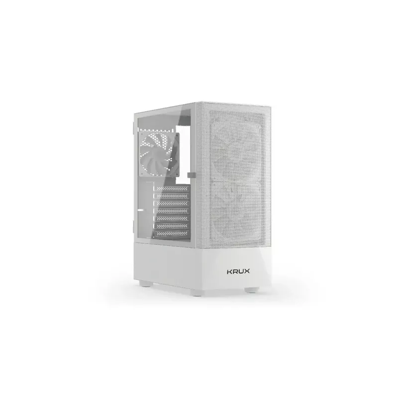 Caja de PC KRUX VAKO ATX, RGB, blanca (KRXD005)