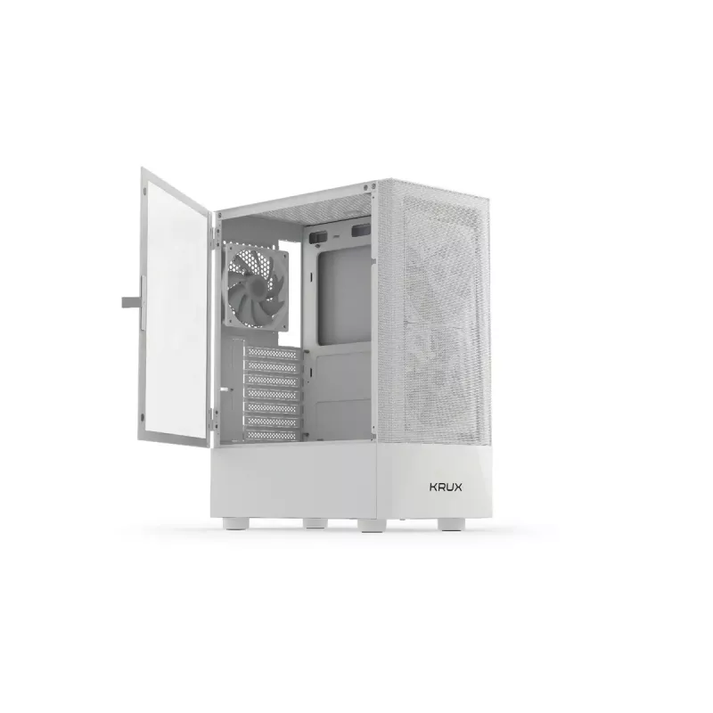 Caja de PC KRUX VAKO ATX, RGB, blanca (KRXD005)