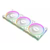 Ventilador para caja ASUS Prime MR120 ARGB Blanco 120 mm, 1600 rpm, PWM, rodamiento de deslizamiento, 58 CFM