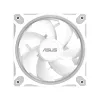 Ventilador para caja ASUS Prime MR120 ARGB Blanco 120 mm, 1600 rpm, PWM, rodamiento de deslizamiento, 58 CFM