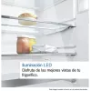 Frigorífico combi Bosch Serie 4 KGN39VIEB independiente 368 L, clase de eficiencia energética E, acero inoxidable, NoFrost, congelador abajo