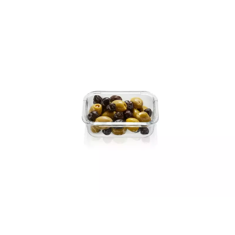 Recipientes rectangulares de vidrio para conservas, set, GEFU Milo G-12799 – 3 piezas, resistentes al calor, aptos para lavavajillas