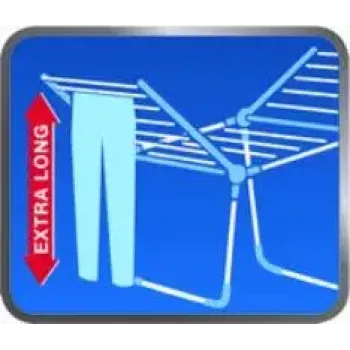 Tendedero de suelo Leifheit Pegasus 180 Plus — secador plegable de metal/plástico, 18 m de superficie de secado, 870×1570×660 mm