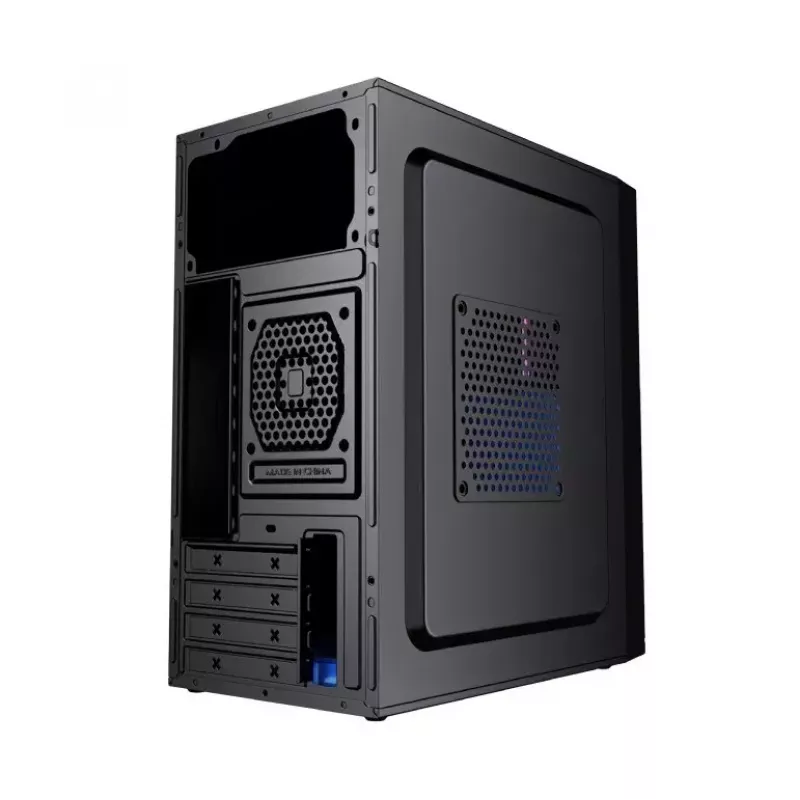 Gembird Fornax K300 caja de PC Mini Tower, Micro-ATX/Mini-ITX, 2x USB 3.0 + 2x USB 2.0, HD Audio, sin fuente de alimentación, SPCC, 2,17 kg, negra