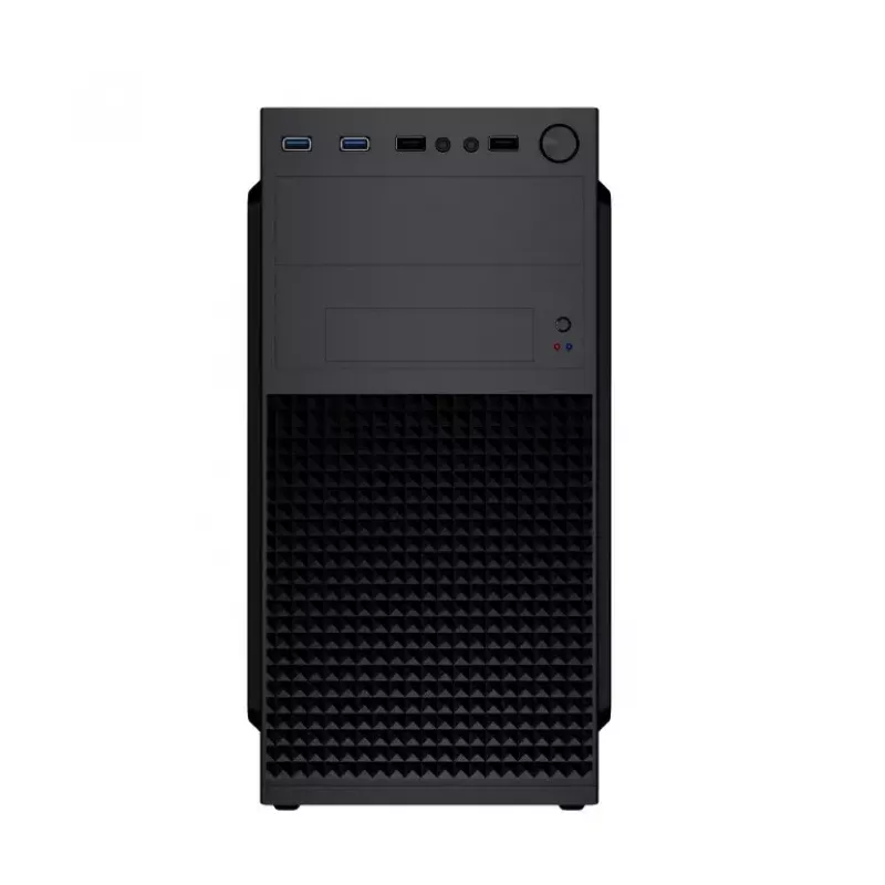 Gembird Fornax K300 caja de PC Mini Tower, Micro-ATX/Mini-ITX, 2x USB 3.0 + 2x USB 2.0, HD Audio, sin fuente de alimentación, SPCC, 2,17 kg, negra