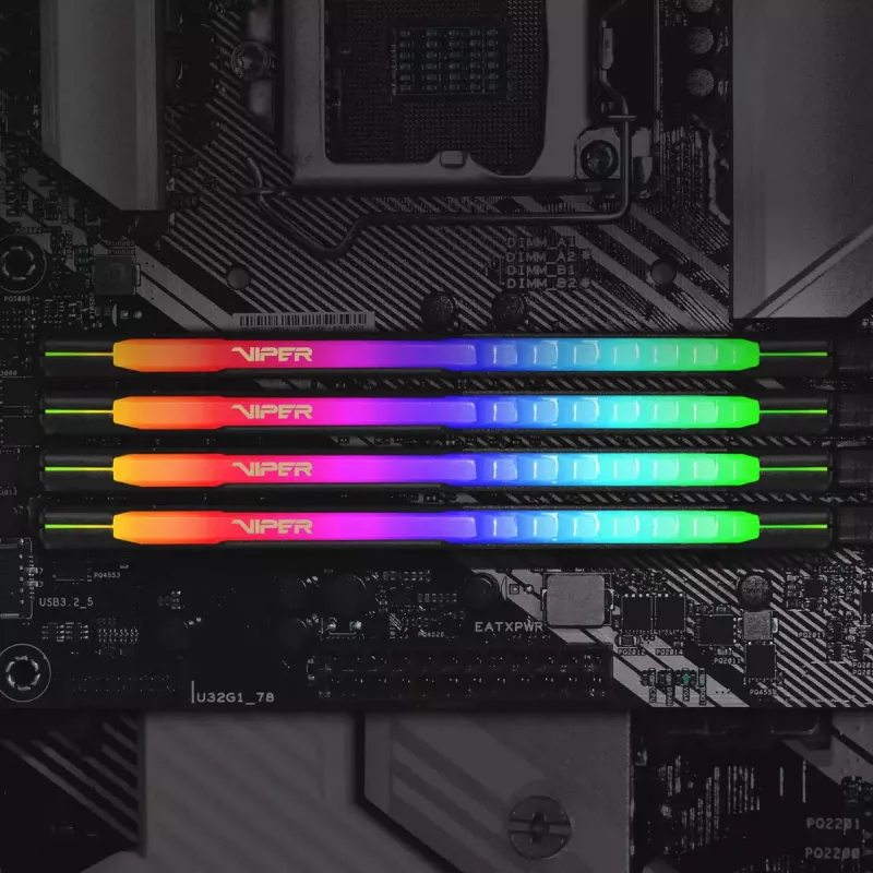 Patriot Viper Steel RGB DDR4 32GB (2x16GB) 3200MHz kit de memoria