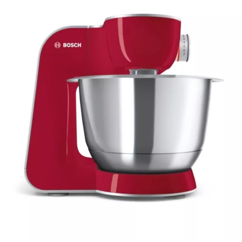 Bosch MUM58720 Robot de cocina 1000 W 3,9 l Gris, Rojo, Acero inoxidable
