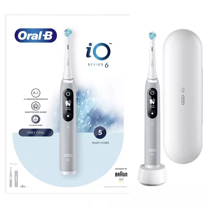 Oral-B iO Cepillo de dientes eléctrico cepillo de dientes rotativo Gris