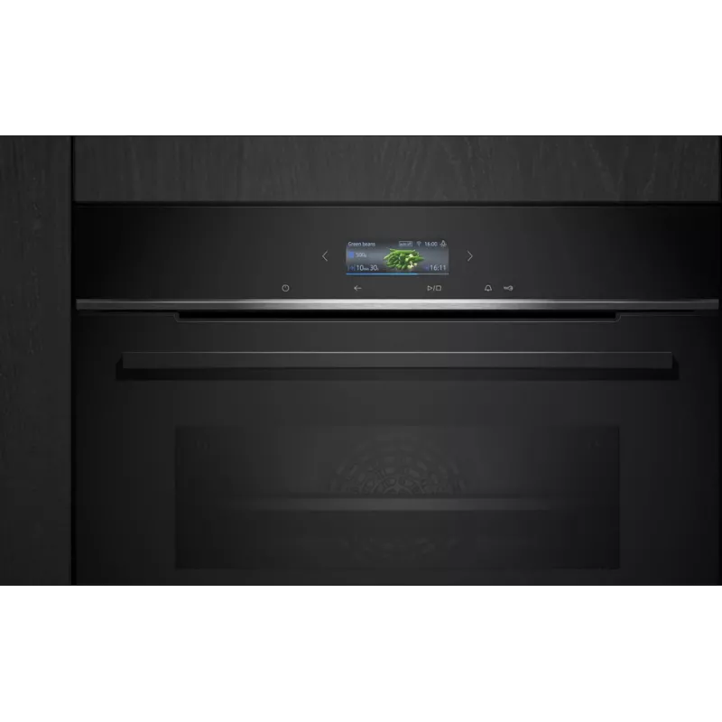 Siemens iQ700 HB734G1B1 Horno 71 L 3600 W Negro