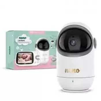 Videovigilante bebé neno Berkano receptor inalámbrico – videovigilante bebé con 1 cámara y receptor inalámbrico, LCD 1280×720, batería 1200 mAh, USB‑C, giro 310°/inclinación 0–46°, alcance 260 m