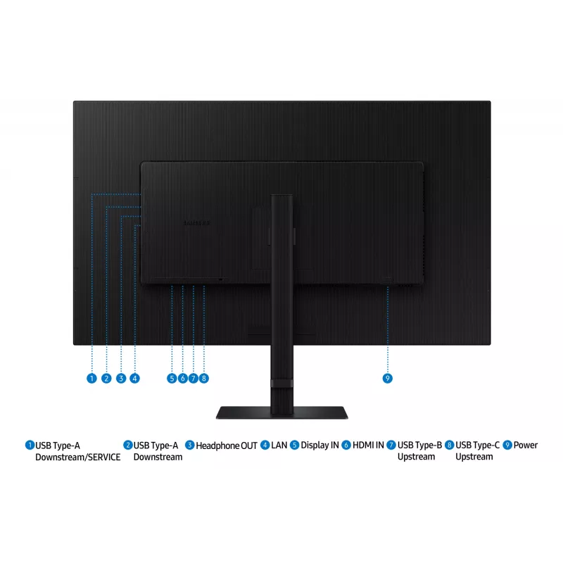 Monitor de ordenador Samsung S80UD 94 cm (37 pulgadas) 3840 x 2160 píxeles 4K Ultra HD LCD negro