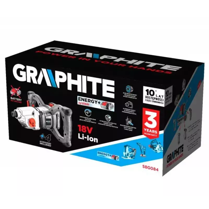 Graphite 58G084 barrena eléctrica para tierra