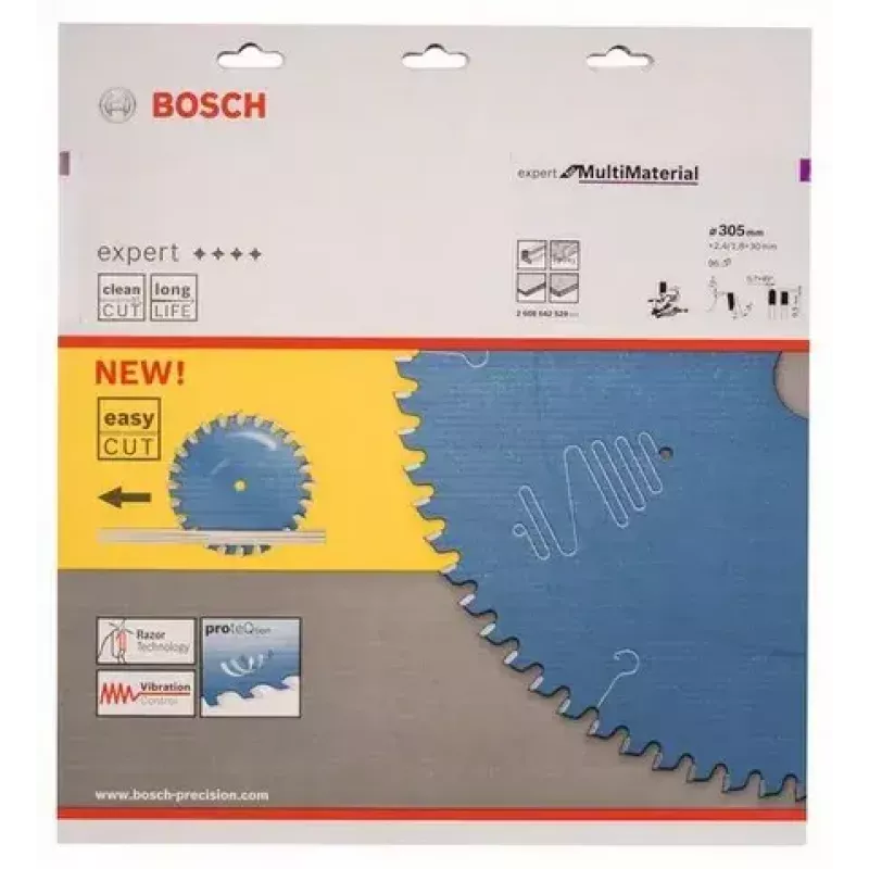 Bosch 2608642529 Expert for Multi Material disco de sierra circular, 305 mm, orificio de 30 mm, 96 dientes