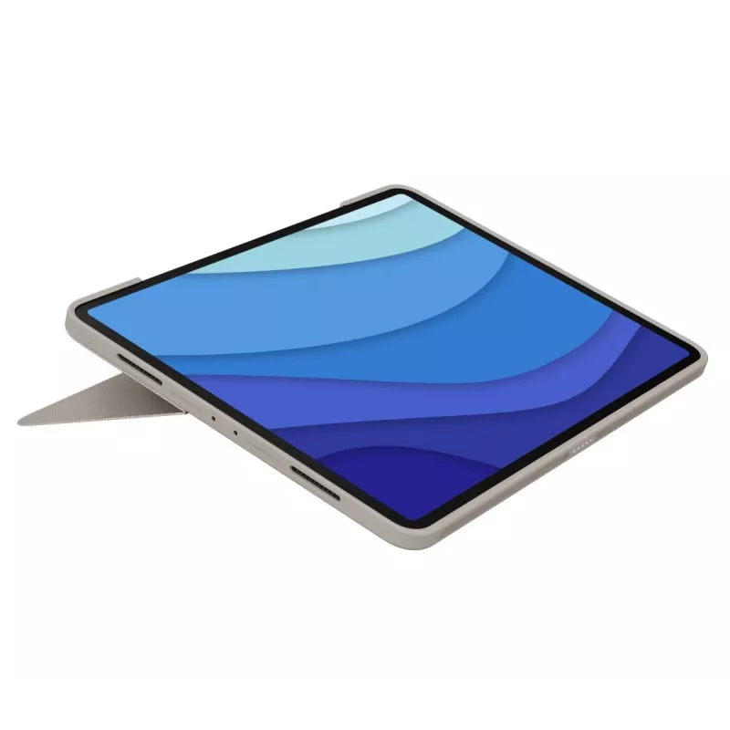 LOGITECH Combo Touch - Sand para iPad Pro 12,9 inch (5.ª gen.) - US International QWERTY