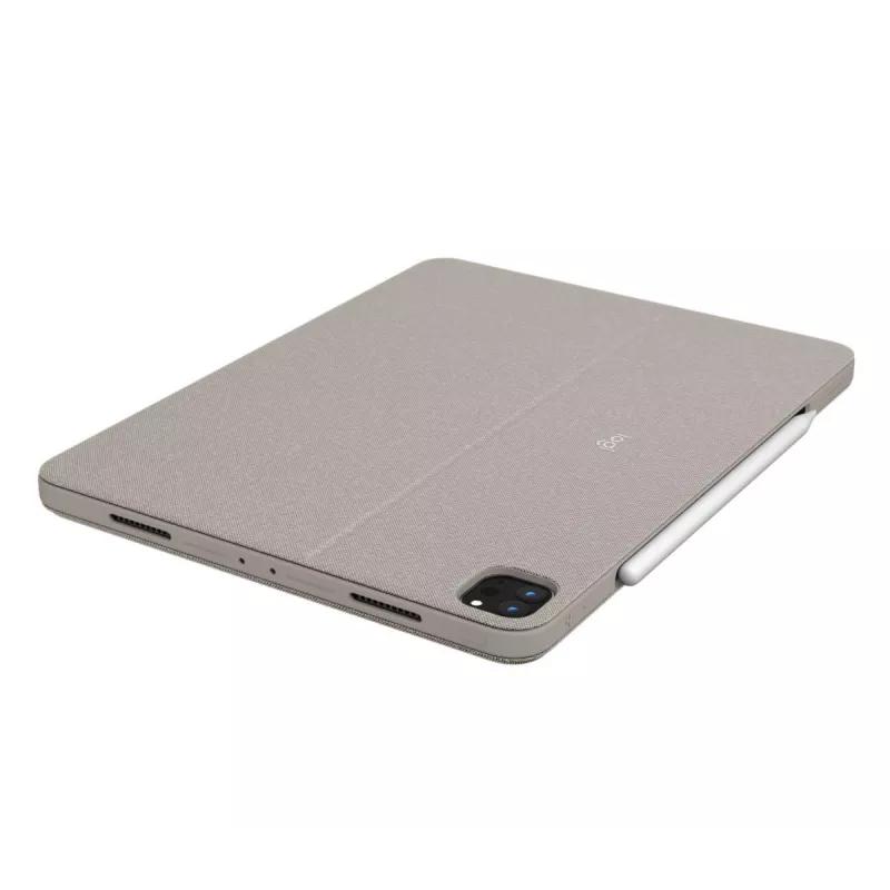 LOGITECH Combo Touch - Sand para iPad Pro 12,9 inch (5.ª gen.) - US International QWERTY