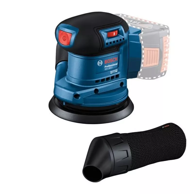 Bosch GEX 185-LI Professional lijadora excéntrica 10000 OPM azul