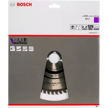 Hojas de sierra circular Bosch Multi-Material, aluminio, 21 cm, Bosch, 235 g, 1 ud.