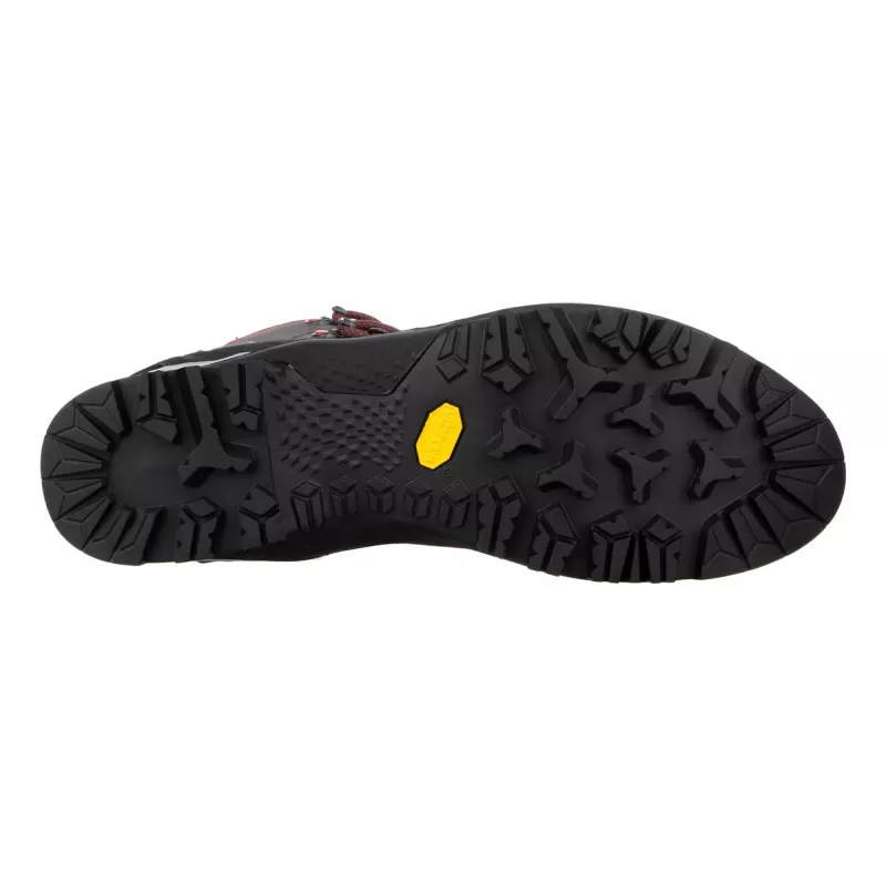 Salewa MTN Trainer Mid GTX Hombre Adulto Charcoal Gris Rojo Piel Ante Vibram