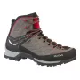 Salewa MTN Trainer Mid GTX Hombre Adulto Charcoal Gris Rojo Piel Ante Vibram