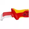 Cúter Knipex 98 55 SB rojo amarillo hoja fija