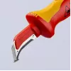 Cúter Knipex 98 55 SB rojo amarillo hoja fija