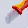 Cúter Knipex 98 55 SB rojo amarillo hoja fija