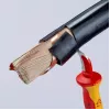 Cúter Knipex 98 55 SB rojo amarillo hoja fija