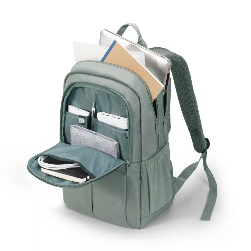 DICOTA Eco Backpack Scale - mochila para portátil 13-15,6 inch - gris / 600d PET reciclado