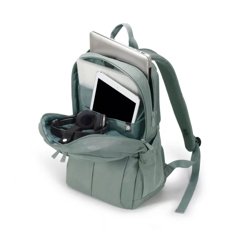 DICOTA Eco Backpack Scale - mochila para portátil 13-15,6 inch - gris / 600d PET reciclado