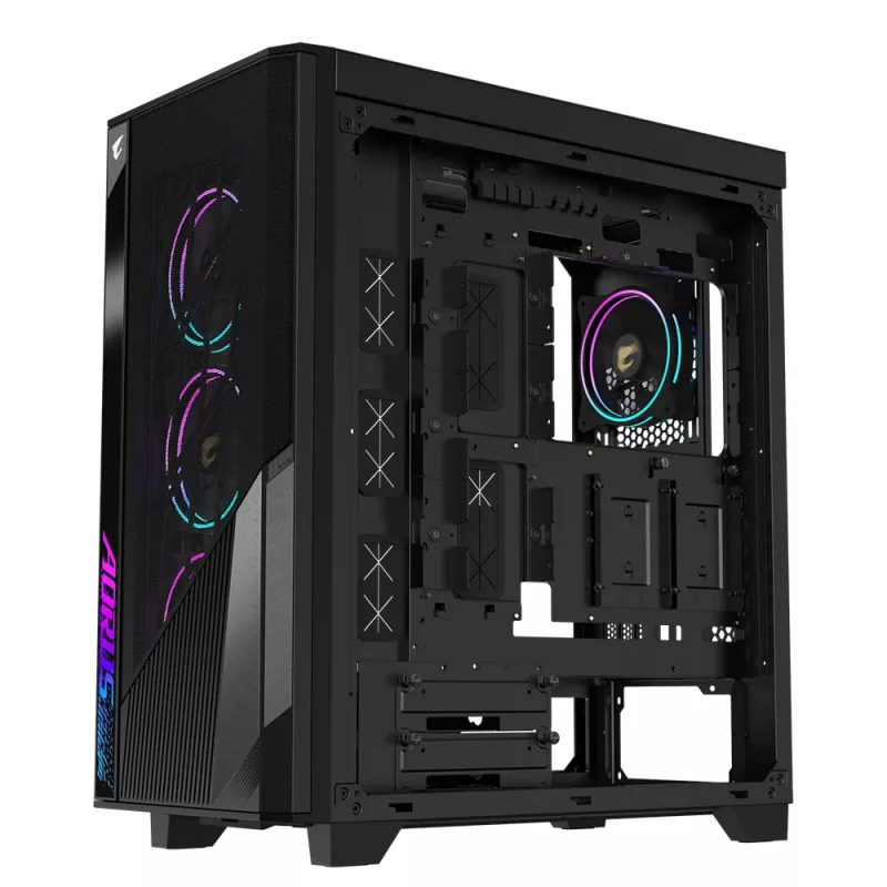 Carcasa de ordenador GIGABYTE GB-AC500G semitorre negra