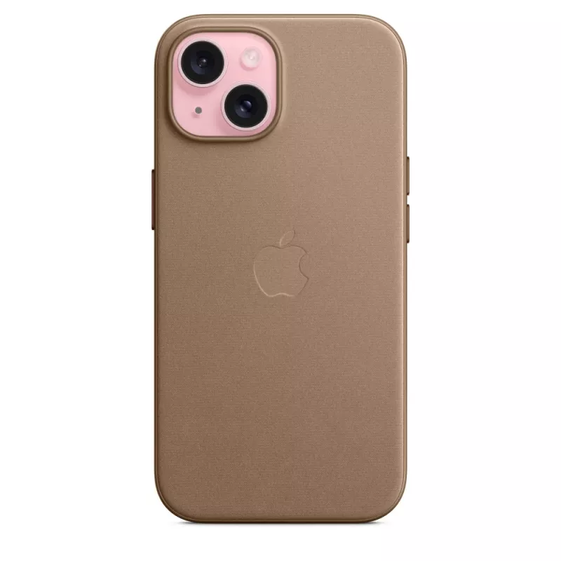 Apple Funda FineWoven con MagSafe iPhone 15 Taupe