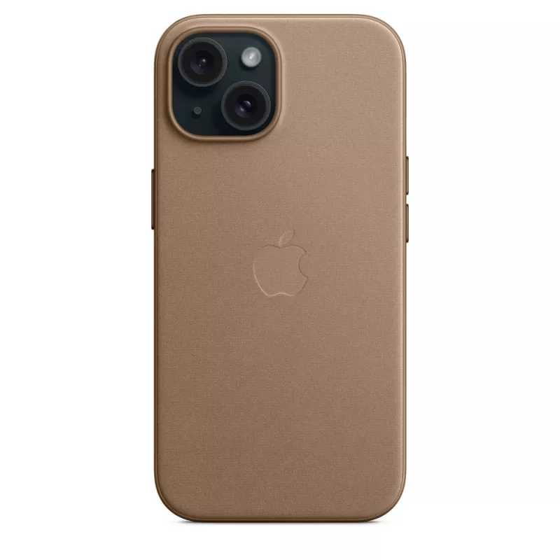 Apple Funda FineWoven con MagSafe iPhone 15 Taupe