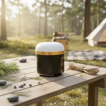 Linterna de camping a pilas EcoFlow SCLI-B — 400 lm, 3.600 mAh, entrada USB‑C, carcasa ABS+TPR