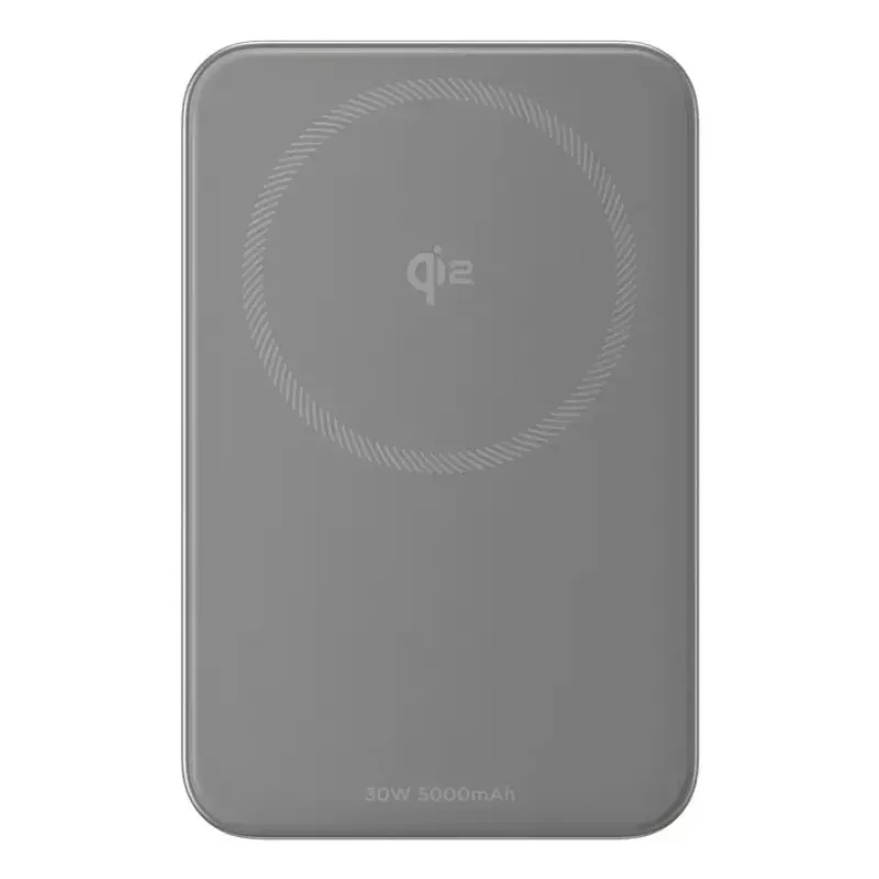 Batería externa EcoFlow Rapid 5000 (iones de litio 5000 mAh, carga rápida PD, 30 W total, inalámbrica, USB-C, plateada)