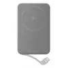 Batería externa EcoFlow Rapid 5000 (iones de litio 5000 mAh, carga rápida PD, 30 W total, inalámbrica, USB-C, plateada)