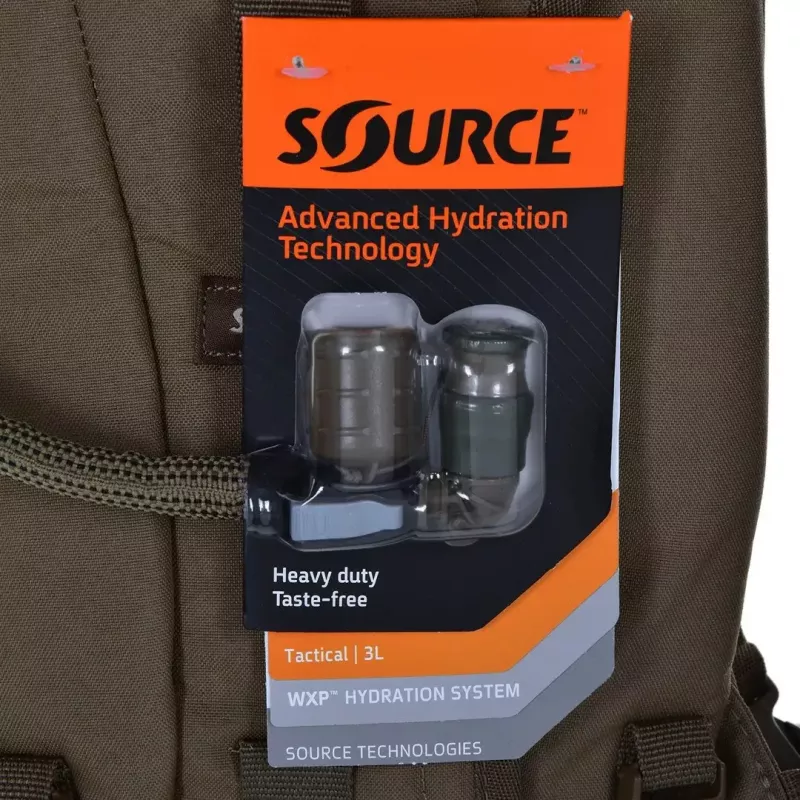Mochila de hidratación Source Tactical 3L Modelo 4000330203 con depósito de agua para uso exterior y táctico