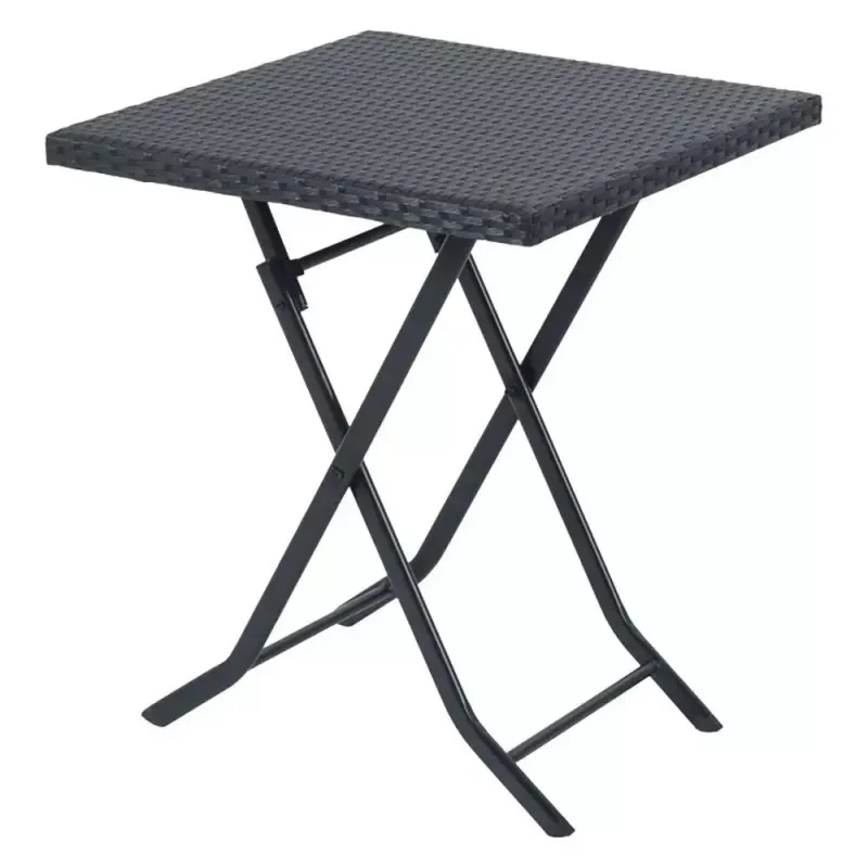 Conjunto de muebles de jardín Extralink L-0201P — 2 sillas y mesa negra