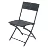 Conjunto de muebles de jardín Extralink L-0201P — 2 sillas y mesa negra