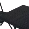 Conjunto de muebles de jardín Extralink L-0201P — 2 sillas y mesa negra