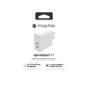Adaptador de pared mophie accesorios USB-C-PD-DUAL-67W-GAN-blanco-EU (2xUSBC)