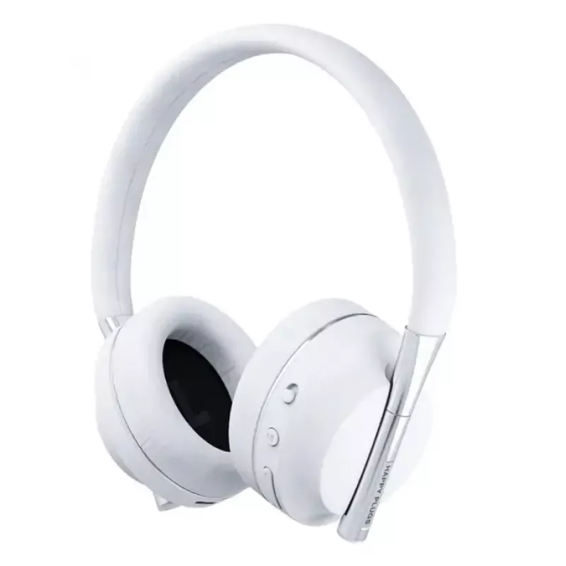 Happy Plugs Play auriculares inalámbricos supraurales, blancos