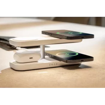 ZENS Quattro Wireless Charger Pro 4 blanco