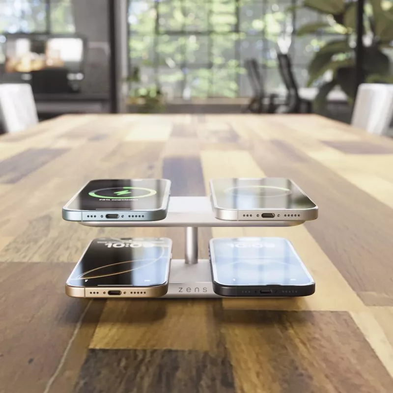 ZENS Quattro Wireless Charger Pro 4 blanco