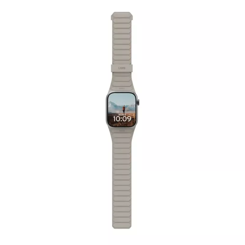 Urban Armor Gear Pathfinder correa de silicona para Apple Watch, negro/titanio