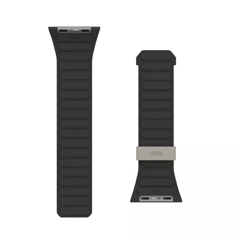 Urban Armor Gear Pathfinder correa de silicona para Apple Watch, negro/titanio
